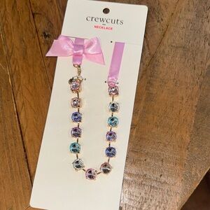 Crewcuts Kids Necklace with Pink, Blue, and Purple Gems